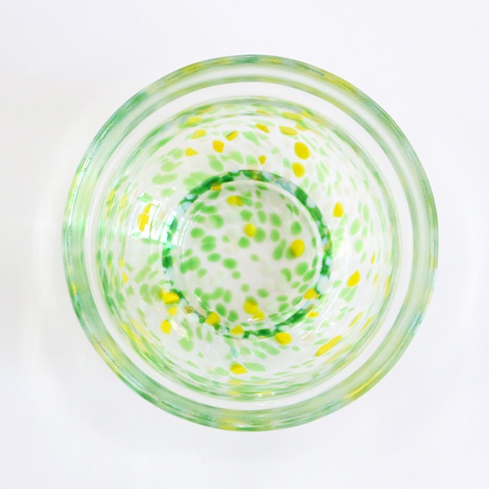 茶道具 抹茶茶碗 ガラス 松ヶ岡ガラス わかくさ抹茶碗（W-620）【非耐熱】