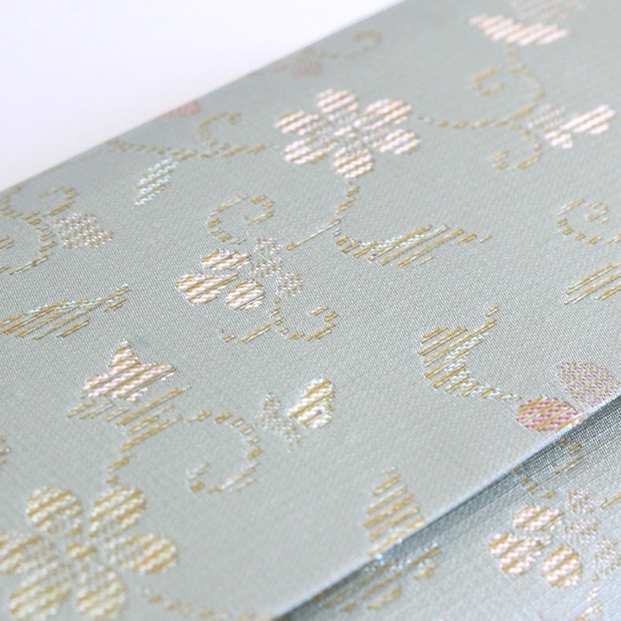 茶道具 名物裂 三ツ折（懐紙入） 絽目小花唐草 （ろめこばなからくさ）