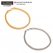 �֥쥹��å� b�� �ҥåץۥå� �ե��å���� ��� ��ǥ����� SKINNY BOX CURBED CHAIN BRACELET �������ե�å� ACEFLAG �֥��֥�� ������ɥ������� ����С��������� F������ ������ ���ե� AF-BR-BR-009