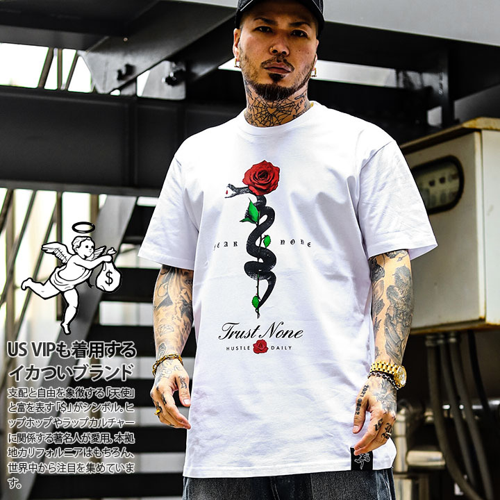 HASTA MUERTE Tシャツ 半袖 メンズ 白 黒 大きいサイズ オーバー