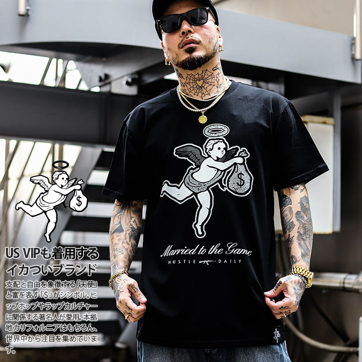 HASTA MUERTE Tシャツ 半袖 メンズ 黒 大きいサイズ オーバー