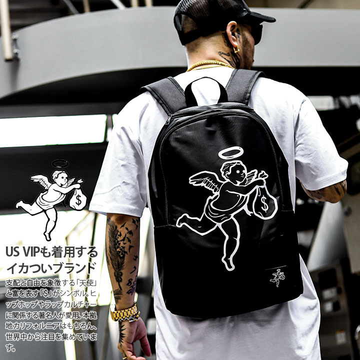 黒 バックパック リュック あみ モード アレンジ ブラック モード 男女  