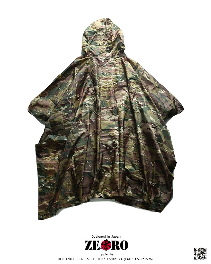 ZR-TL-OU-002 零 ZERO レインポンチョ レインウェア 雨合羽 雨具