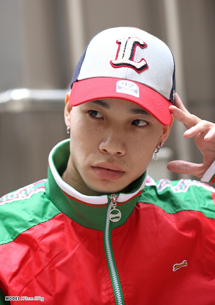 ライオンズ　majestic PROMODEL 野球キャップ 赤つば 47 キャップ 西武ライオンズ ローキャップ メンズ レディース 春