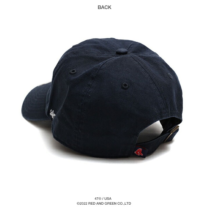 47 キャップ メンズ レディース 春夏秋冬用 紺/赤 レッドソックス MLB