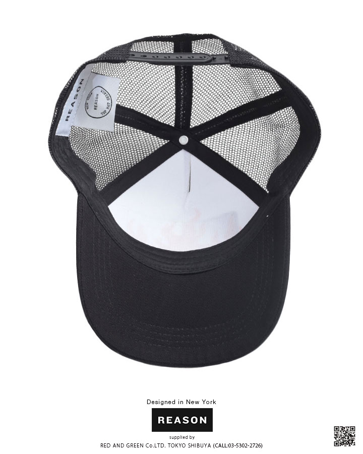 REASON キャップ メンズ レディース 春夏秋冬用 黒 リーズン 帽子 cap