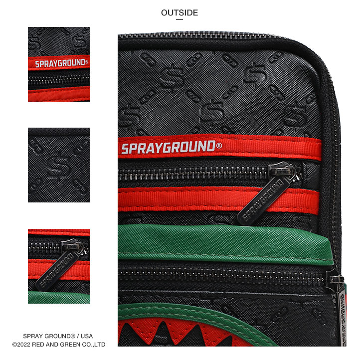 SPRAY GROUND ミニショルダーバッグ 斜めがけ 縦型 バッグ ショルダー