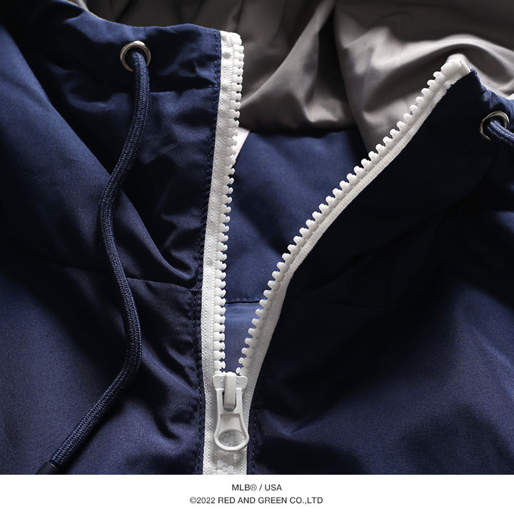 MLB ヤンキース アウター 長袖 中綿 パーカー ジャケット ハーフジップ