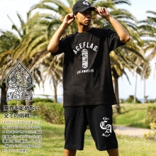 ACE FLAG �岼���å� Ⱦµ �֥��� T����� �ϡ��եѥ�� �岼 ��� �ղ��� �� �礭�������� �������ե�å� ���åȥ��å� ��ä��� �ѥ�� LA �ڥ����꡼ �������ȥܡ��� b�� �ҥåץۥå� �ե��å���� ���� ���ȥ꡼�ȷ� �ղ� ���� AF-SE-TS-029