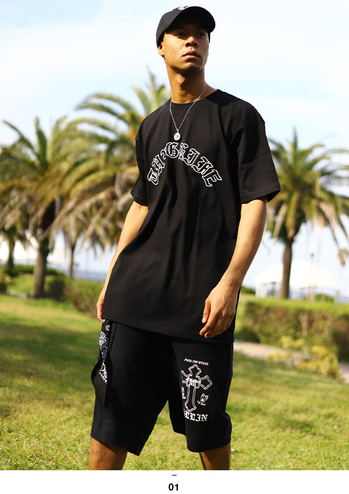 ACE FLAG 上下セット 半袖 ブランド Tシャツ ハーフパンツ 上下 メンズ