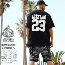 ACE FLAG �岼���å� Ⱦµ �֥��� T����� �ϡ��եѥ�� �岼 ��� ��/�� �礭�������� �������ե�å� ���åȥ��å� �ѥ�� ���㡼�� �ȥ�å��ѥ�� LA �ڥ����꡼�� �ե��å���� AF-SE-TS-037