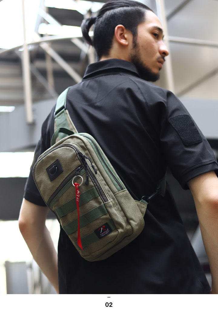 2本 ROTHCO(ロスコ) ショルダーバッグ カーキ ROTHCO(ロスコ) ショルダー