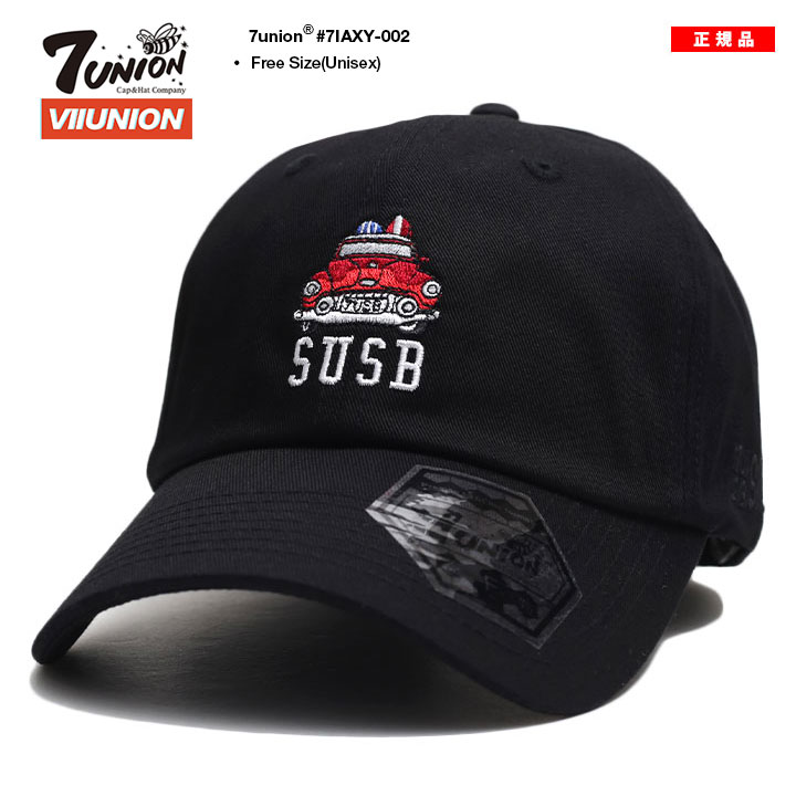 7union キャップ メンズ 春夏秋冬用 黒 セブンユニオン 帽子 cap