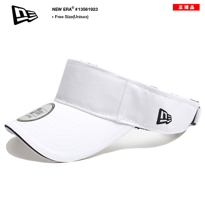 ニューエラ NEW ERA サンバイザー UV対策 日除け メンズ 春夏秋冬用 白 