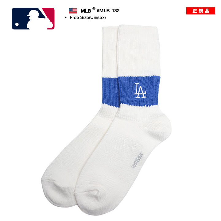 ドジャース 公式 LA くつ下 MLB ロサンゼルス 靴下 ソックス ミドル丈
