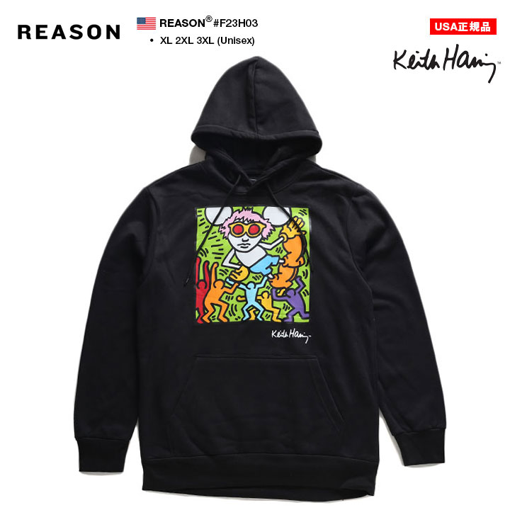 REASON × キースヘリング パーカー ブランド スケボー フーディ REASON × キースヘリング パーカー ブランド スケボー フーディ