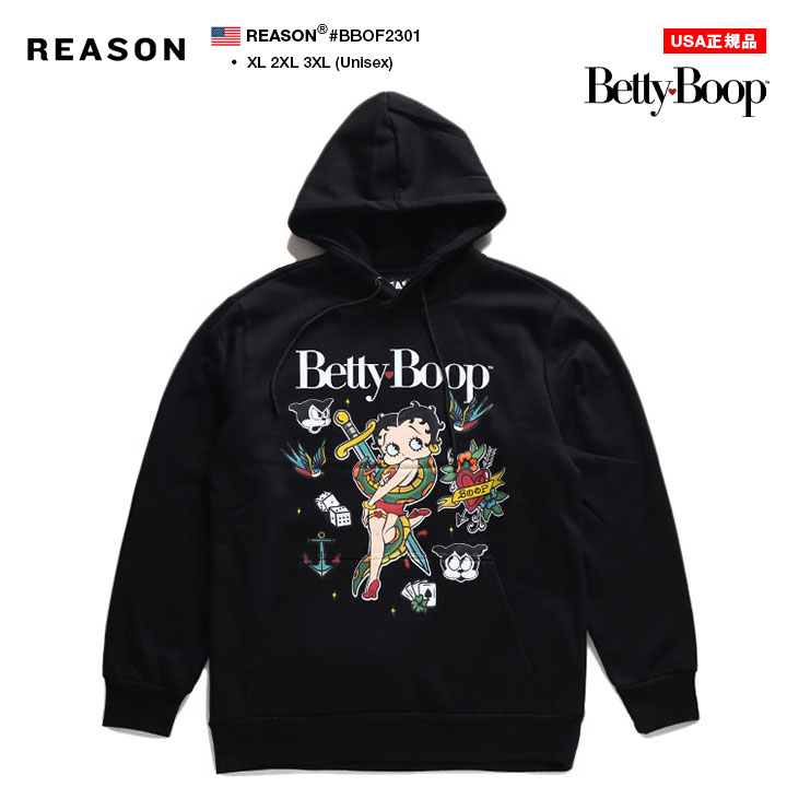 REASON × ベティ ブープ ベティちゃん パーカー ブランド 長袖
