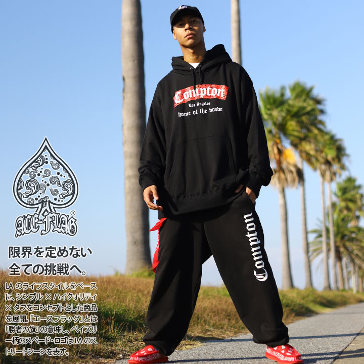 ACE FLAG 上下セット 長袖 スケボー メンズ 春秋冬用 黒 大きいサイズ エースフラッグ セットアップ パーカー フーディ スウェット シンプル Compton ペイズリー柄 b系 ヒップホップ ストリート系 ハイ 新作 AF-SE-PA-034 ACE FLAG 上下セット 長袖 スケボー メンズ 春秋冬用 黒 大きいサイズ