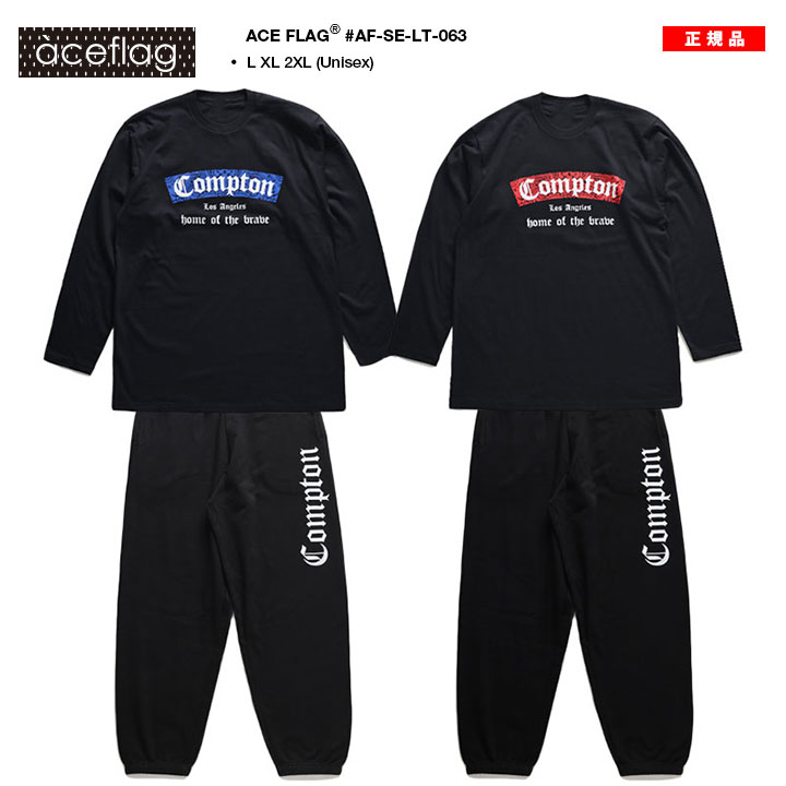 ACE FLAG 上下セット 長袖 ブランド スケボー メンズ 春秋冬用 全2色
