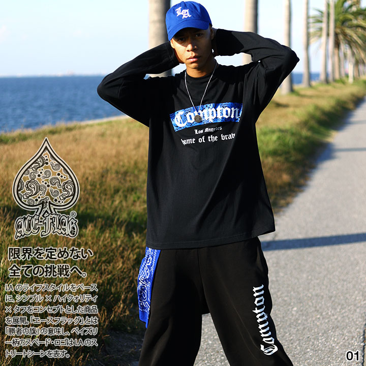 ACE FLAG 上下セット 長袖 ブランド スケボー メンズ 春秋冬用 全2色 大きいサイズ エースフラッグ セットアップ ロンT 上下 Compton コンプトン ペイズリー b系 ヒップホップ ファッション ダンス ストリート系 ハイ 新作 AF-SE-LT-063 ACE FLAG 上下セット 長袖 ブランド スケボー メンズ 春秋冬用 全2色