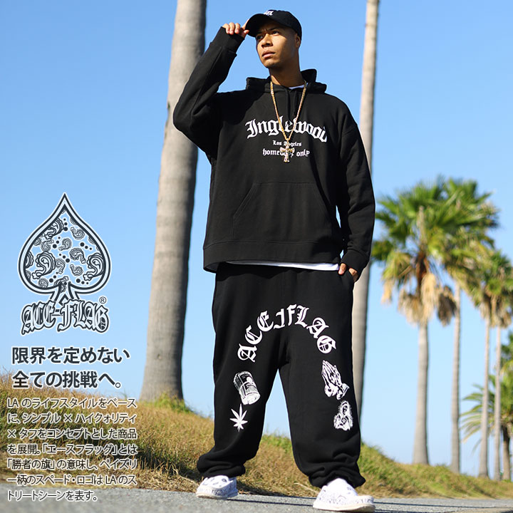 イントゥーカ intoca.× エクラ eclat ロングパーカー/ブラック フーディー スウェット ジップアップ ワンピース 裏毛【2400013804127】 ACE FLAG 上下セット 長袖 ブランド メンズ 春秋冬用 黒 大きいサイズ