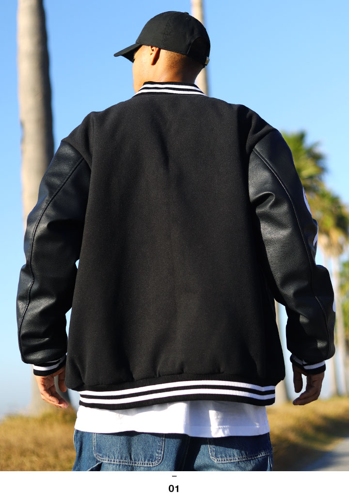 1/9より出荷【予約】ACE FLAG アウター 長袖 スタジャン ブルゾン