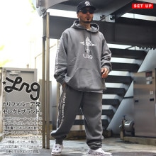 LRG スウェット セットアップ 2XL ベージュ LRG 上下セット 長袖 ブランド スケボー メンズ 春秋冬用
