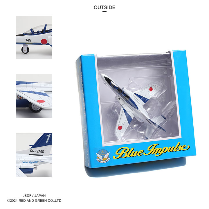 ブルーインパルス T－4＆マーク ステッカー 約79mm×約79mm 航空