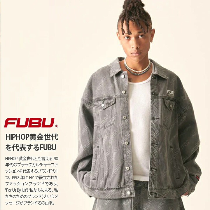 FUBU アウター 長袖 Gジャン デニムジャケット ブルゾン メンズ