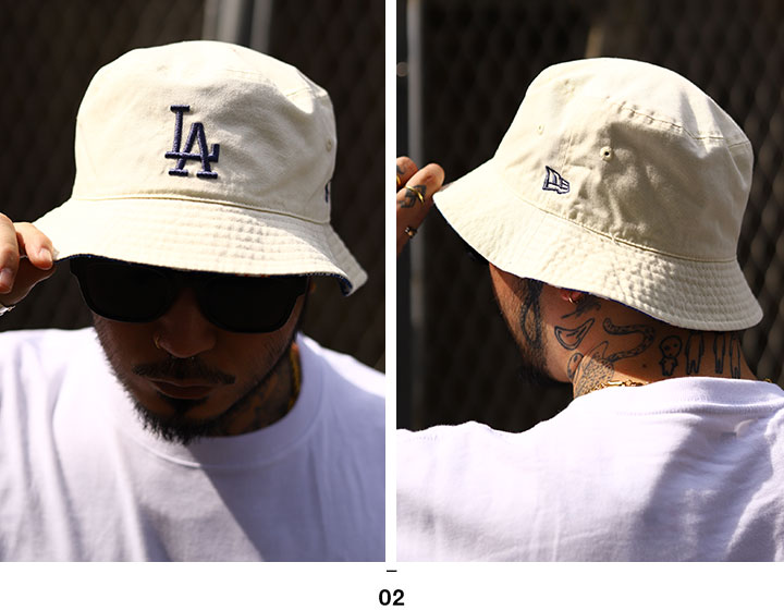 ニューエラ ハット バケットハット バケハ 帽子 hat ドジャース 公式