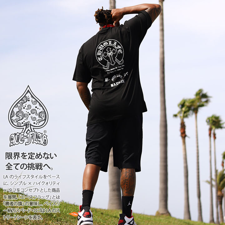 ACE FLAG 上下セット 半袖 ブランド Tシャツ ハーフパンツ メンズ 春夏