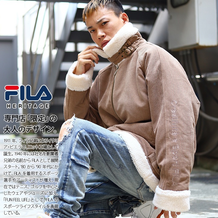 FILA - フィラ　ボアジャケット フィラ（FILA）（キッズ）ジュニア 切替ボアジャケット 143
