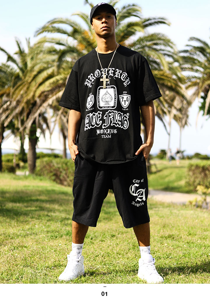 ACE FLAG �岼���å� Ⱦµ �֥��� T����� �ϡ��եѥ�� �岼 ��� �� �礭�������� �������ե�å� ���åȥ��å� ��ä��� �ѥ�� �������å� �ܥ����� ����ե���˥� LA b�� �ҥåץۥå� AF-SE-TS-028