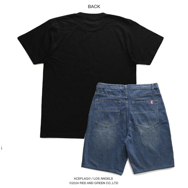 ACE FLAG �岼���å� Ⱦµ �֥��� LA �����󥼥륹 T����� �ǥ˥� �ϡ��եѥ�� �岼 ��� �ղ��� ��4�� �礭�������� �������ե�å� ���åȥ��å� �����ѥ� G�ѥ� ������ �ӥå����륨�å� b�� �ҥåץۥå� ���ȥ꡼�ȷ� �ϥ� ���� AF-SE-TS-138