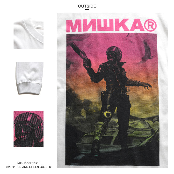 MISHKA ����T ��� �ս����� �� �� �ۥ磻�� �֥�å� �礭�������� �ߥ��� T����� Ĺµ ������� ���ä����� �ڤ��ؤ� KEEPWATCH �����ץ����å� ��̤�� ��� b�� �ҥåץۥå� �ե��å���� ���å� �Х�� ���ȥ꡼�ȷ� �ϥ� �֥��� �� M1025L