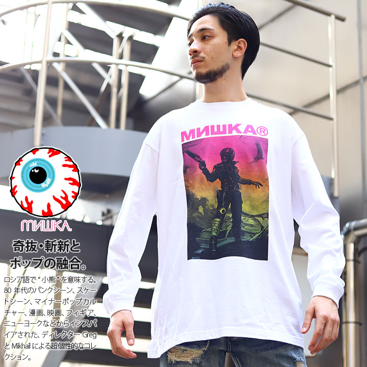 MISHKA ����T ��� �ս����� �� �� �ۥ磻�� �֥�å� �礭�������� �ߥ��� T����� Ĺµ ������� ���ä����� �ڤ��ؤ� KEEPWATCH �����ץ����å� ��̤�� ��� b�� �ҥåץۥå� �ե��å���� ���å� �Х�� ���ȥ꡼�ȷ� �ϥ� �֥��� �� M1025L