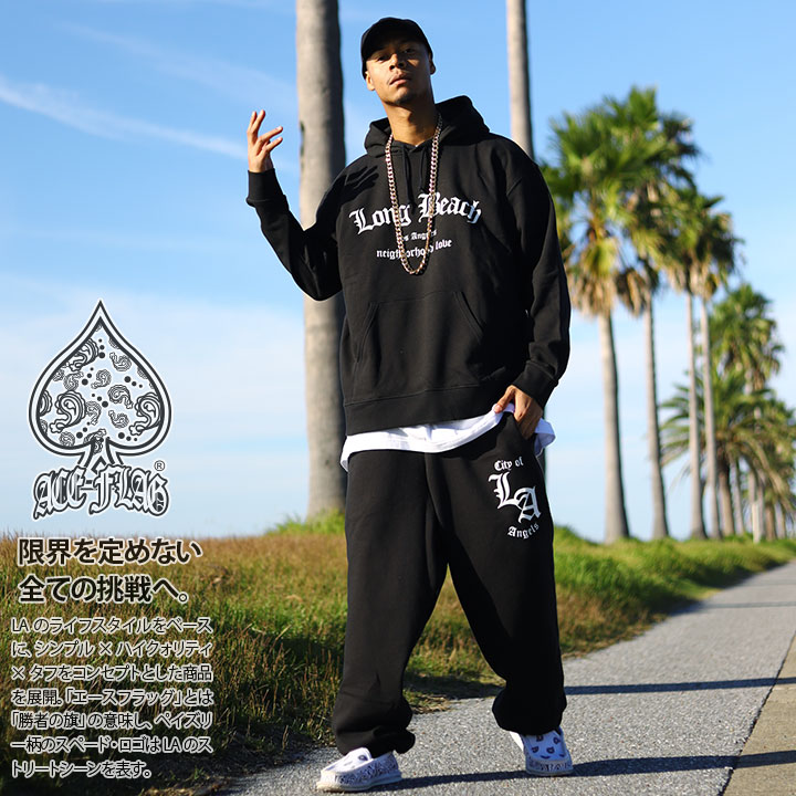 ACE FLAG 上下セット 長袖 ブランド スケボー メンズ 春秋冬用