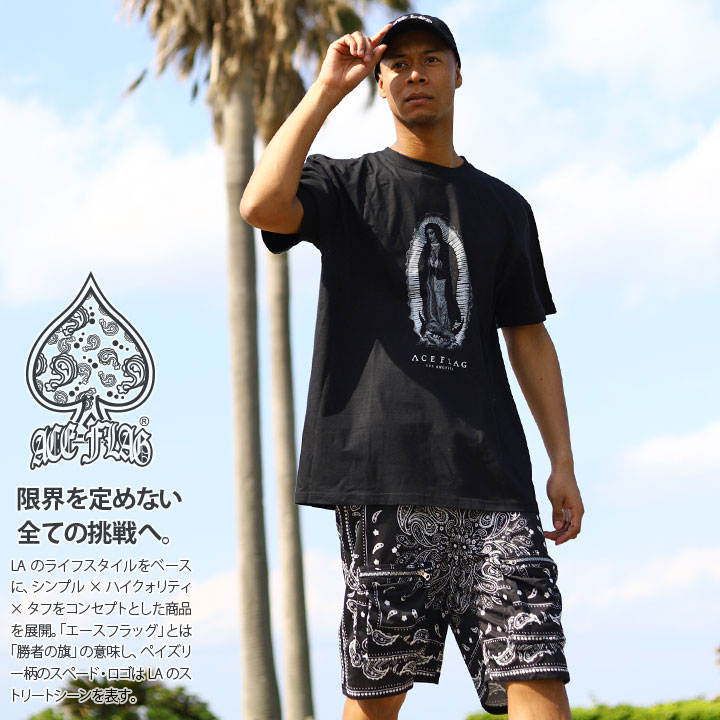 ACE FLAG 岼å Ⱦµ T ϡեѥ   礭 եå åȥå ä ѥ LA ڥ꡼ Х ޥꥢ b ҥåץۥå  ȥ꡼ȷ AF-SE-TS-046