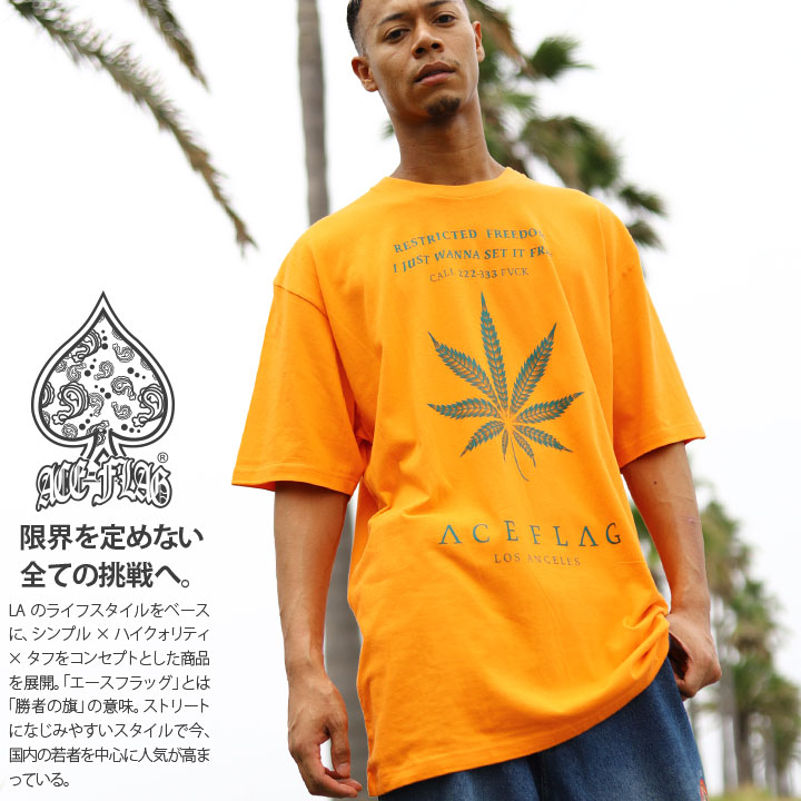 ACEFLAG Tシャツ 半袖 メンズ レディース 春夏用 全4色 大きいサイズ