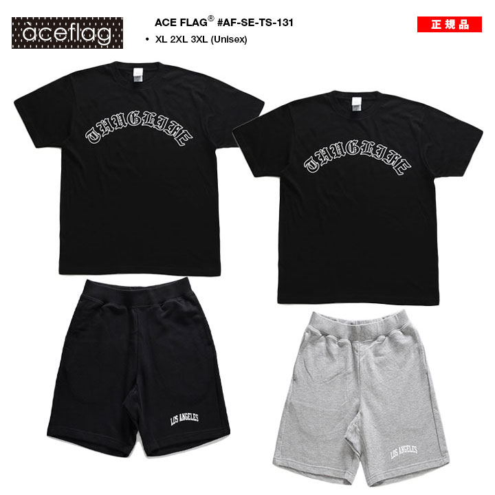 ACE FLAG 上下セット 半袖 ブランド Tシャツ ハーフパンツ メンズ 春夏