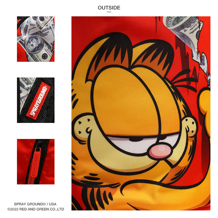 SPRAY GROUND �� �����ե������ ���å� �礭�� ������ �ⵡǽ ��� �� �礭�������� Garfield ���� ����� �������å� ���ץ졼���饦��� �Хå� ������� �ɥ��� ���ӡ�����å� ǭ b�� �ҥåץۥå� �ե��å���� ���ȥ꡼�ȷ� �ϥ� �֥��� 2022�ղ� ���� B4112