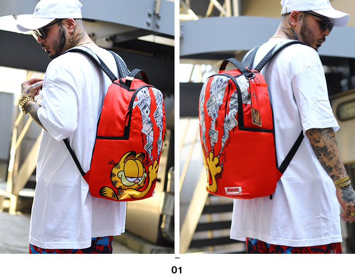 SPRAY GROUND �� �����ե������ ���å� �礭�� ������ �ⵡǽ ��� �� �礭�������� Garfield ���� ����� �������å� ���ץ졼���饦��� �Хå� ������� �ɥ��� ���ӡ�����å� ǭ b�� �ҥåץۥå� �ե��å���� ���ȥ꡼�ȷ� �ϥ� �֥��� 2022�ղ� ���� B4112