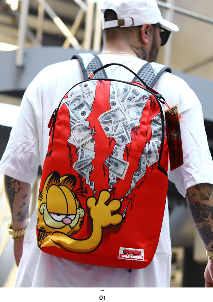 SPRAY GROUND �� �����ե������ ���å� �礭�� ������ �ⵡǽ ��� �� �礭�������� Garfield ���� ����� �������å� ���ץ졼���饦��� �Хå� ������� �ɥ��� ���ӡ�����å� ǭ b�� �ҥåץۥå� �ե��å���� ���ȥ꡼�ȷ� �ϥ� �֥��� 2022�ղ� ���� B4112