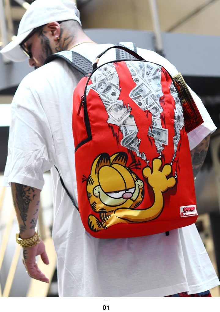SPRAY GROUND �� �����ե������ ���å� �礭�� ������ �ⵡǽ ��� �� �礭�������� Garfield ���� ����� �������å� ���ץ졼���饦��� �Хå� ������� �ɥ��� ���ӡ�����å� ǭ b�� �ҥåץۥå� �ե��å���� ���ȥ꡼�ȷ� �ϥ� �֥��� 2022�ղ� ���� B4112