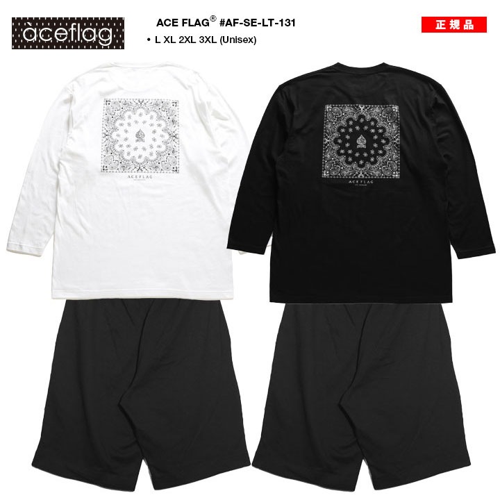 ACE FLAG 上下セット 長袖 Tシャツ ロンT ブランド スウェット ハーフ