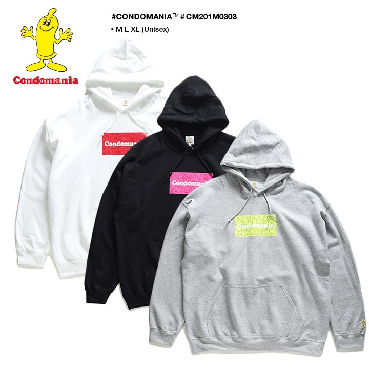 コンドマニア CONDOMANIA フードパーカー スウェット 長袖