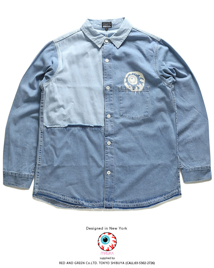 MISHKA Ĺµ����� ��� ��ǥ����� �ս����� �� M-2XL �礭�������� �ߥ��� ���ä����� ������� �ǥ˥� ���ȥ饤�� ���� �������ȥ꡼ ���� KEEPWATCH �ܶ� �ϥ��⡼�� �ҥåץۥå� ���ȥ꡼�ȷ� �֥��� �� ����M21000207