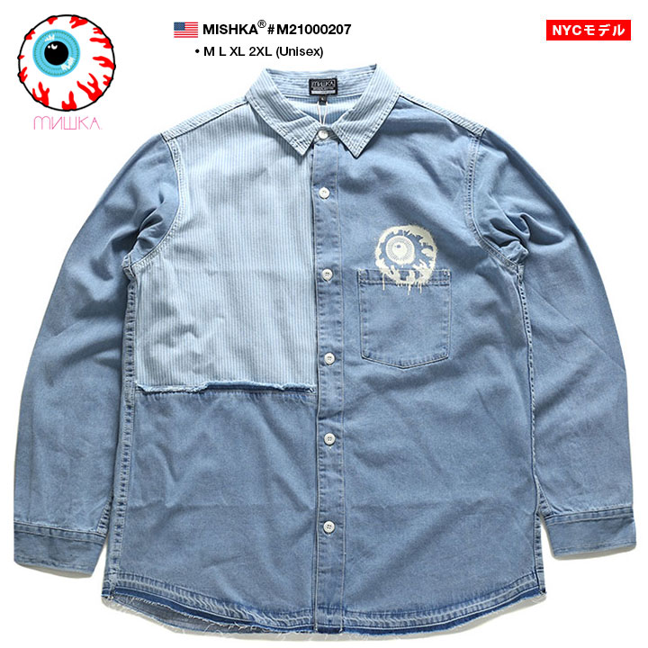 MISHKA Ĺµ����� ��� ��ǥ����� �ս����� �� M-2XL �礭�������� �ߥ��� ���ä����� ������� �ǥ˥� ���ȥ饤�� ���� �������ȥ꡼ ���� KEEPWATCH �ܶ� �ϥ��⡼�� �ҥåץۥå� ���ȥ꡼�ȷ� �֥��� �� ����M21000207