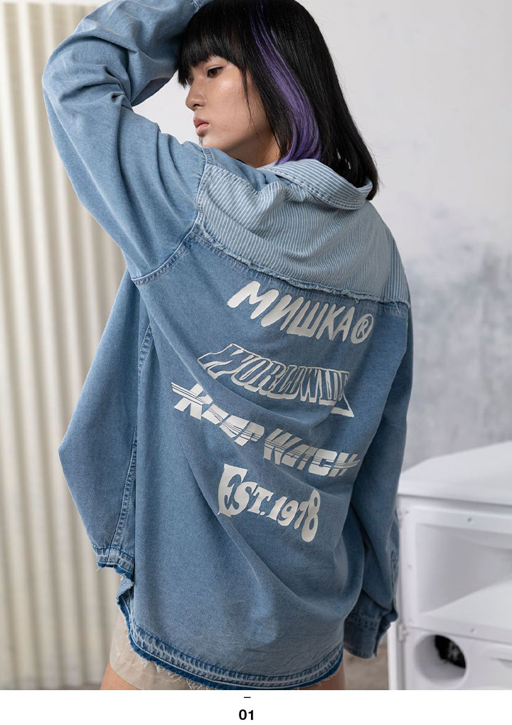 MISHKA Ĺµ����� ��� ��ǥ����� �ս����� �� M-2XL �礭�������� �ߥ��� ���ä����� ������� �ǥ˥� ���ȥ饤�� ���� �������ȥ꡼ ���� KEEPWATCH �ܶ� �ϥ��⡼�� �ҥåץۥå� ���ȥ꡼�ȷ� �֥��� �� ����M21000207