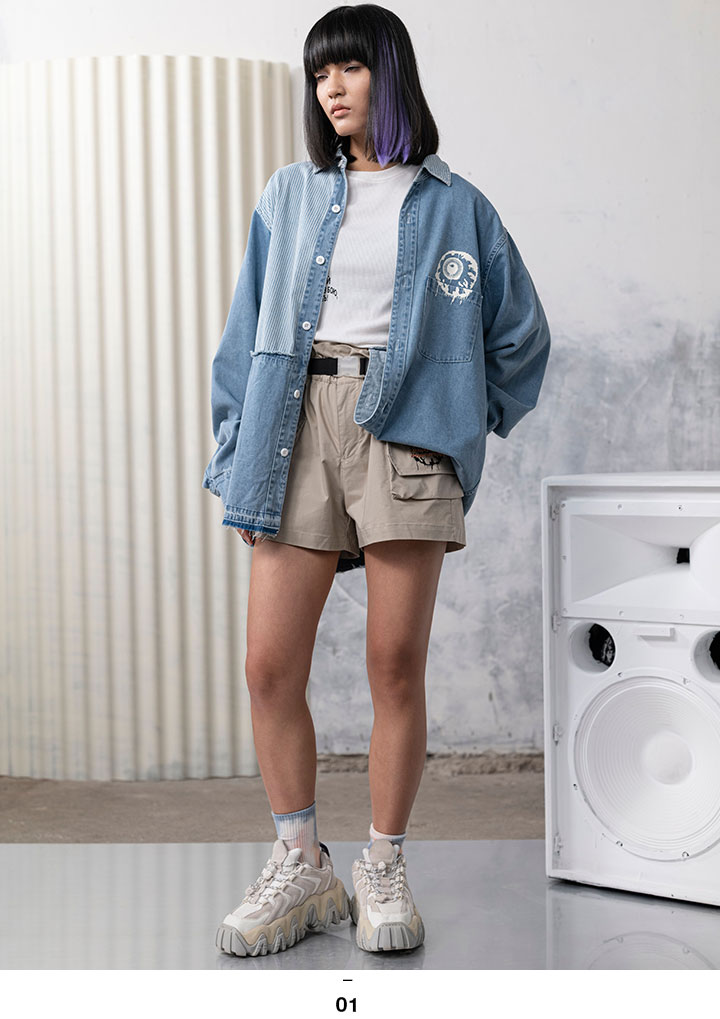 MISHKA Ĺµ����� ��� ��ǥ����� �ս����� �� M-2XL �礭�������� �ߥ��� ���ä����� ������� �ǥ˥� ���ȥ饤�� ���� �������ȥ꡼ ���� KEEPWATCH �ܶ� �ϥ��⡼�� �ҥåץۥå� ���ȥ꡼�ȷ� �֥��� �� ����M21000207